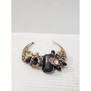 Vintage handcrafted Tribal Boho brass metal collar choker torque necklace